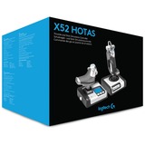 Logitech G Saitek X52 FLIGHT Control System gaming hotas Zwart/zilver