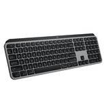 Logitech MX Keys S for Mac toetsenbord Grijs, US-International lay-out (QWERTY), 100%, Bluetooth Low Energy