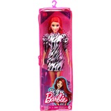 Mattel Barbie Fashionistas - Zwart/wit jurkje Pop 