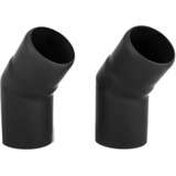 Petromax Angled Tube Set lk8 - Loki and Loki2 Bevestiging Zwart, 2 stuks
