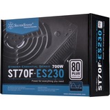 SilverStone Strider Essential ST70F-ES230 700 watt voeding  Zwart, 4x PCIe, 4x PCIe