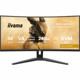 iiyama G-Master Gold Phoenix GCB3486WQSCP-B1 34" Curved UltraWide gaming monitor Zwart, 240 Hz, HDMI, DisplayPort, Audio, LAN, USB-C, AMD Free-Sync