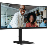 AOC  34" Curved UltraWide monitor Zwart