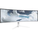 Arozzi Nova Curved 49" v2 UltraWide gaming monitor Wit, 1x DisplayPort, 2x HDMI, 1x USB-C, 2x USB-A, 165 Hz