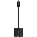Belkin USB-C naar HDMI en oplaadadapter Zwart, 0,13 meter, 60 W