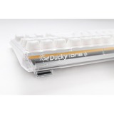 Ducky One 3 Aura White RGB mechanisch toetsenbord Wit, US lay-out (QWERTY), Cherry MX Speed Silver, 100%, ABS Double Shot, hot swap