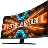 GIGABYTE G32QC A 32" Curved gaming monitor Zwart, 2x HDMI, 1x DisplayPort, 2x USB-A 3.2 (5 Gbit/s), 165 Hz