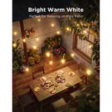 Govee Lichtslinger met helder lampen voor buiten 1-Pack (15 LED | 15m) verlichting Zwart