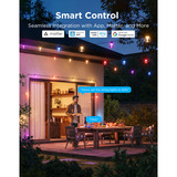 Govee Lichtslinger met helder lampen voor buiten 1-Pack (15 LED | 15m) verlichting Zwart