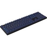 HelloGanss HS108T GC17, toetsenbord Zwart/donkerblauw, US lay-out, Gateron G Pro Silver, RGB leds, PBT Doubleshot keycaps, hot swap, 2,4 GHz / Bluetooth / USB-C