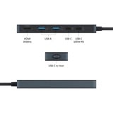 Hyper HyperDrive Flex 5 Port USB-C Hub usb-hub Zwart