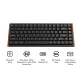 Keychron K3 Ultra 8K Wireless Custom Mechanical Keyboard Zwart, US lay-out (QWERTY), Keychron Milk POM Banana, 75%, RGB leds, LSA Double-shot PBT, USB-C | 2.4 GHz | Bluetooth 5.2