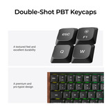 Keychron K3 Ultra 8K Wireless Custom Mechanical Keyboard Zwart, US lay-out (QWERTY), Keychron Milk POM Banana, 75%, RGB leds, LSA Double-shot PBT, USB-C | 2.4 GHz | Bluetooth 5.2