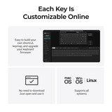 Keychron K3 Ultra 8K Wireless Custom Mechanical Keyboard Zwart, US lay-out (QWERTY), Keychron Milk POM Banana, 75%, RGB leds, LSA Double-shot PBT, USB-C | 2.4 GHz | Bluetooth 5.2