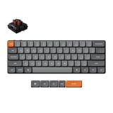 Keychron K9 Max-H3, toetsenbord Zwart, US lay-out, Keychron Milk POM Brown, 60%, RGB leds, Double-shot PBT, hot swap, USB-C | 2.4 GHz | Bluetooth 5.1