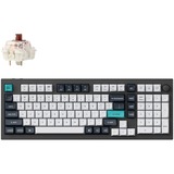 Keychron Q5 Max-M3 RGB mechanisch toetsenbord Zwart, US lay-out (QWERTY), Gateron Jupiter Brown, 96%, 96%, RGB leds, KSA double-shot PBT, hot swap, Knob, 2.4GHz | Bluetooth 5.1 | USB-C
