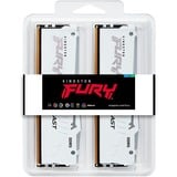 Kingston FURY 32 GB DDR5-6400 Kit werkgeheugen Wit, KF564C32BWEAK2-32, Fury Beast RGB, XMP, EXPO