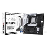 MAXSUN MS-Terminator B760M D5 WIFI 6E socket 1700 moederbord Zwart, RAID, 2.5 Gb-LAN, WLAN, BT, Sound, µATX