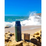 OutIn Nano Portable Espresso Machine - Forest Green espressomachine Groen, 80 ml, USB-C