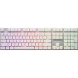 Sharkoon PureWriter RGB mechanisch gaming toetsenbord Wit, US lay-out (QWERTY), Kailh Choc Low Profile Blue, 100%, RGB leds