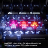 SteelSeries Apex Pro Mini Gen 3 RGB mechanisch gaming toetsenbord Zwart, US lay-out (QWERTY), SteelSeries OmniPoint 3.0, 60%, Double-shot PBT