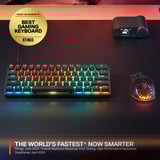 SteelSeries Apex Pro Mini Gen 3, gaming toetsenbord Zwart, US lay-out, SteelSeries OmniPoint 3.0, 60%, RGB leds, Double Shot PBT Keycaps