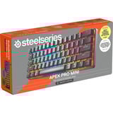 SteelSeries Apex Pro Mini Gen 3, gaming toetsenbord Zwart, US lay-out, SteelSeries OmniPoint 3.0, 60%, RGB leds, Double Shot PBT Keycaps