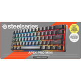 SteelSeries Apex Pro Mini Gen 3, gaming toetsenbord Zwart, US lay-out, SteelSeries OmniPoint 3.0, 60%, RGB leds, Double Shot PBT Keycaps