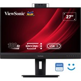 ViewSonic Video Conferencing Docking Monitor VG2757V-2K 27" Zwart (mat)/grijs, 1x DisplayPort, 1x HDMI, 2x USB-C, 3x USB-A, 1x RJ-45