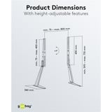 goobay TV Table Stand 32 - 70 inch (81 - 178 cm), max. 50 kg standaard Zwart