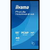 iiyama ProLite T5529AS-B1AG 54.6" 4K Ultra HD Public Display Zwart, Touch, HDMI, USB-C, Audio, LAN, WiFi 5, Android 14