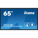 iiyama ProLite TF6539AS-B1AG 64.5" 4K Ultra HD Public Display Zwart, 2x HDMI, DisplayPort, 2x USB-A, USB-B, RJ-45