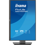 iiyama ProLite XB2495WSC-B1 24" monitor Zwart (mat), HDMI, USB-C, Audio, 100 Hz