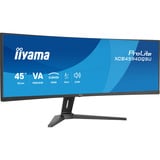iiyama ProLite XCB4594DQSU-B1 44.5" Curved UltraWide monitor Zwart (mat), HDMI, DisplayPort, USB, Audio