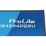 iiyama ProLite XCB4594DQSU-B1 44.5" Curved UltraWide monitor Zwart (mat), HDMI, DisplayPort, USB, Audio