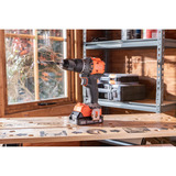 BLACK+DECKER 18V Brushless accuschroefklopboormachine klopboorschroevendraaier Zwart/oranje, Accu en oplader niet inbegrepen