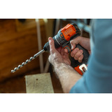 BLACK+DECKER 18V Brushless accuschroefklopboormachine klopboorschroevendraaier Zwart/oranje, Accu en oplader niet inbegrepen