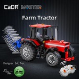 CaDA Master - Farm Tractor Constructiespeelgoed C61052W, Schaal: 1:17