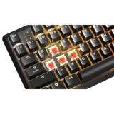 Corsair K70 CORE TKL RGB mechanisch gaming toetsenbord Zwart, US lay-out (QWERTY), Corsair MLX Red v2, 80% (TKL)	, RGB, ABS Double shot, Hot-swap