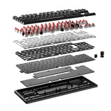 Corsair K70 CORE TKL RGB mechanisch gaming toetsenbord Zwart, US lay-out (QWERTY), Corsair MLX Red v2, 80% (TKL)	, RGB, ABS Double shot, Hot-swap