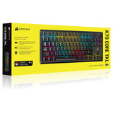 Corsair K70 CORE TKL RGB mechanisch gaming toetsenbord Zwart, US lay-out (QWERTY), Corsair MLX Red v2, 80% (TKL)	, RGB, ABS Double shot, Hot-swap