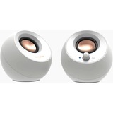 Creative Pebble V3 pc-luidspreker Wit, Bluetooth, USB-C, AUX