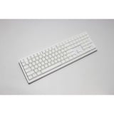 Ducky Zero 6108 Pure White RGB mechanisch gaming toetsenbord Wit, US lay-out (QWERTY), Cherry MX2A Speed Silver, 100%, RGB leds, Double-shot PBT, hot swap, 2.4GHz | Bluetooth | USB-C