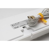 Ducky Zero 6108 Pure White RGB mechanisch gaming toetsenbord Wit, US lay-out (QWERTY), Cherry MX2A Speed Silver, 100%, RGB leds, Double-shot PBT, hot swap, 2.4GHz | Bluetooth | USB-C