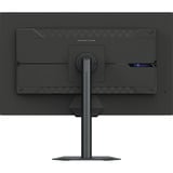 GIGABYTE M27UP 27" gaming monitor Zwart, 2x HDMI, DisplayPort, 3x USB-A, USB-B, USB-C, 330 Hz / 160 Hz