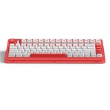 Iqunix OG80 Joy Vendor Wireless Mechanical Keyboard Rood, US lay-out (QWERTY), IQUNIX Moonstone, 80% (TKL)	, RGB leds, Hot-swappable, PBT, 2.4GHz | Bluetooth 5.1 | USB-C