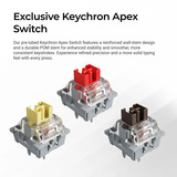 Keychron K10 Max-H14 RGB mechanisch toetsenbord Zwart, US lay-out (QWERTY), Keychron Apex Banana, 100%, RGB leds, OSA Double-shot PBT, hot swap, USB-C | 2.4 GHz | Bluetooth 5.1