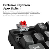 Keychron K8 Ultra 8K Wireless Custom Mechanical Keyboard Zwart, US lay-out (QWERTY), Keychron Apex Banana, 80% (TKL), RGB leds, OSA Double-shot PBT, USB-C | 2.4 GHz | Bluetooth 5.2