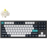 Keychron Q3 Max-M4 RGB mechanisch toetsenbord Zwart, US lay-out (QWERTY), Gateron Jupiter Banana, 80% (TKL)	, RGB leds, 80% TKL, KSA double-shot PBT, hot swap, Knob, 2.4GHz | Bluetooth 5.1 | USB-C