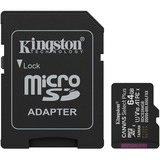 Kingston Canvas Select Plus 64 GB MicroSDXC geheugenkaart Zwart, UHS-I U1, Class 10, V10, Incl. SD Adapter